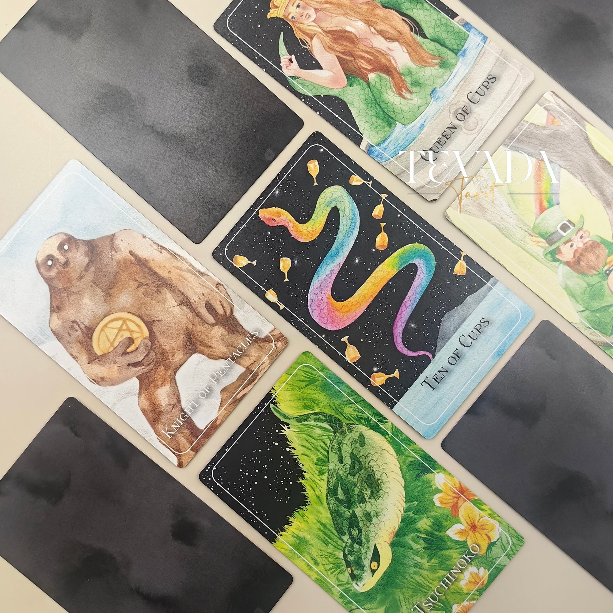 Unleash your intuition with the Soul Creatures Tarot. This stunning 78-card deck features hand-painted watercolor art inspired by global myths, guiding your spiritual journey and self-discovery.