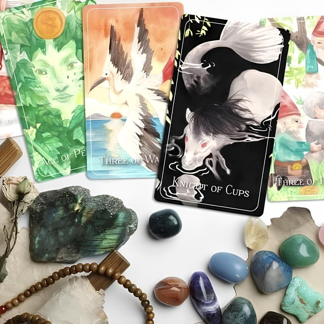 Unleash your intuition with the Soul Creatures Tarot. This stunning 78-card deck features hand-painted watercolor art inspired by global myths, guiding your spiritual journey and self-discovery.