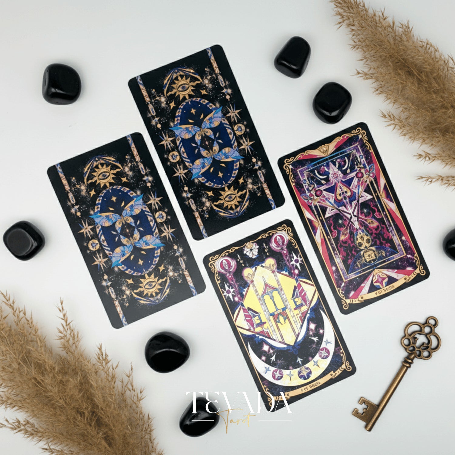 Unlock intuitive guidance with the Starry Enigma Tarot—78 magical cards blending storytelling and tarot wisdom to support clarity, growth, and meaningful divination.