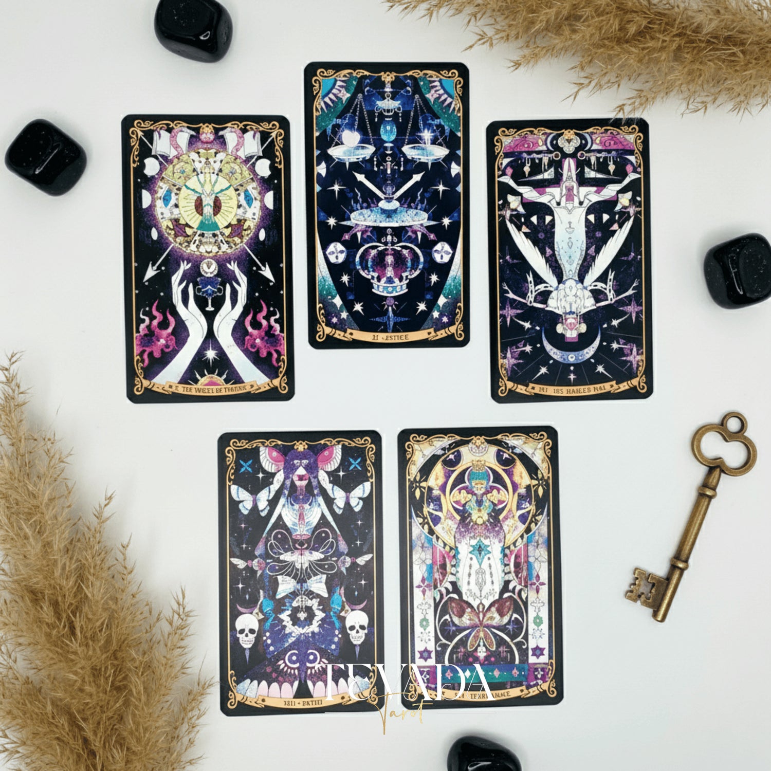 Unlock intuitive guidance with the Starry Enigma Tarot—78 magical cards blending storytelling and tarot wisdom to support clarity, growth, and meaningful divination.