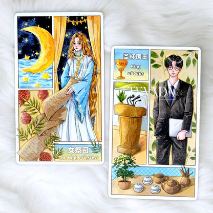 Explore your intuition with the Storyboard Tarot, where each card unfolds like a cinematic scene, offering deep insight and clarity through visually stunning, storyboard-inspired art.