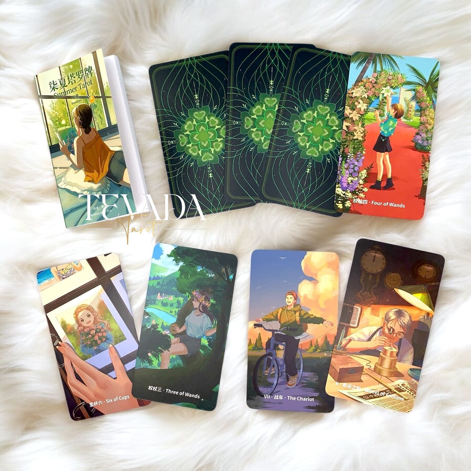 Summer Tarot Deck: Embrace your journey with this vibrant 78-card deck inspired by summer. Unlock intuitive insights and guidance to illuminate your path with bold and positive energy.