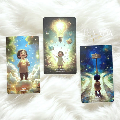 Discover the Sun Child Oracle Deck—78 intuitive cards for personal growth, clarity, and inspiration. Step into a magical journey filled with light, hope, and transformative guidance.
