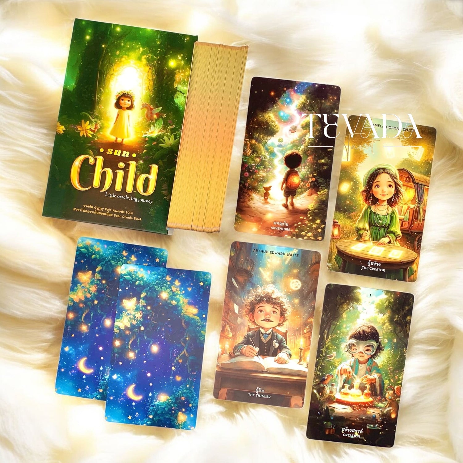 Discover the Sun Child Oracle Deck—78 intuitive cards for personal growth, clarity, and inspiration. Step into a magical journey filled with light, hope, and transformative guidance.