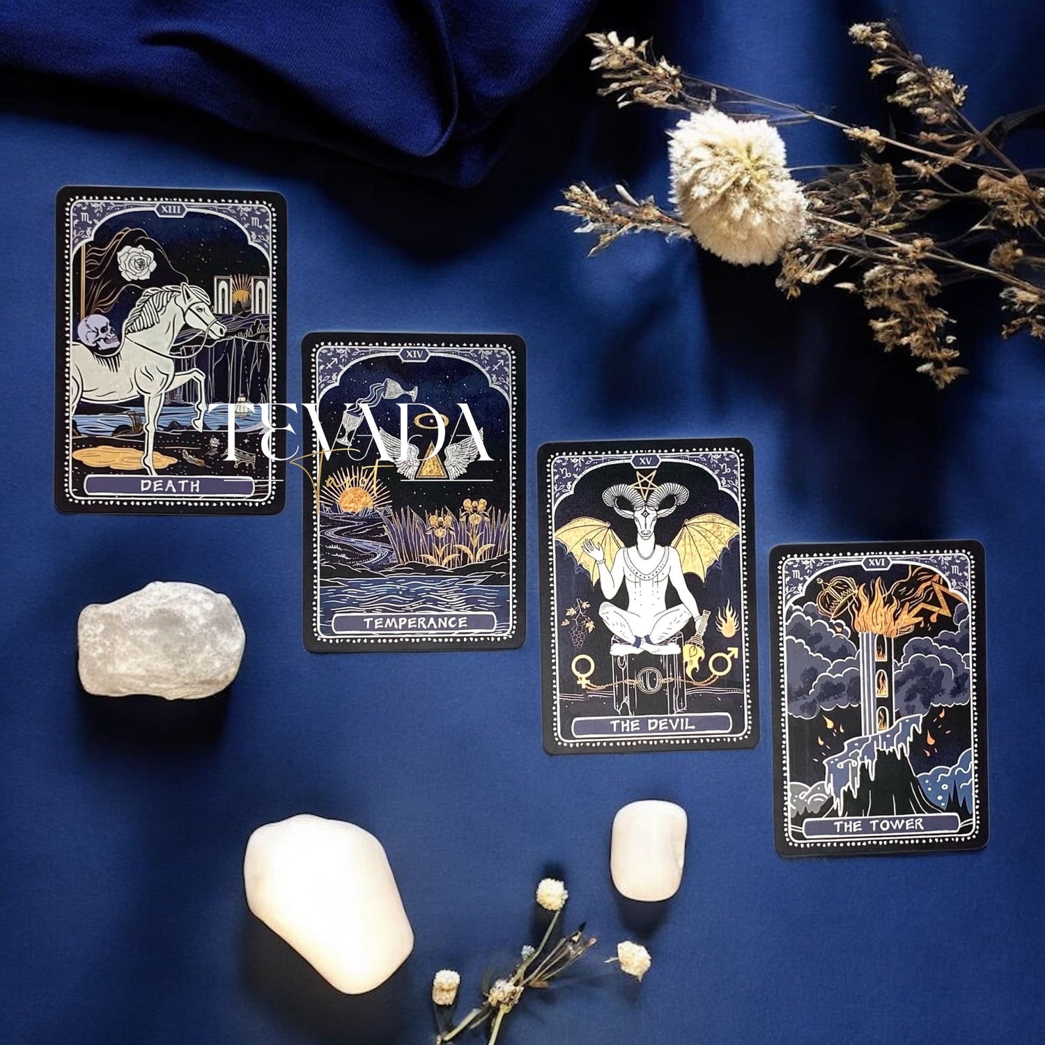 Discover Symbolica Tarot, a 78-card deck of timeless symbols with gold and silver accents. Unlock intuitive readings, clarity, and spiritual growth in every shuffle.