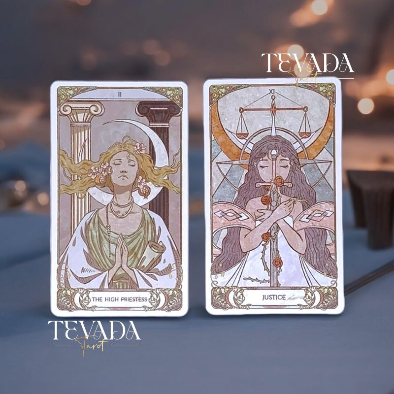 Discover the Moravia Tarot DELUXE: 78 exquisitely designed cards with vibrant watercolors and Art Nouveau elegance. Perfect for intuitive guidance and personal growth. Unlock your inner wisdom today!