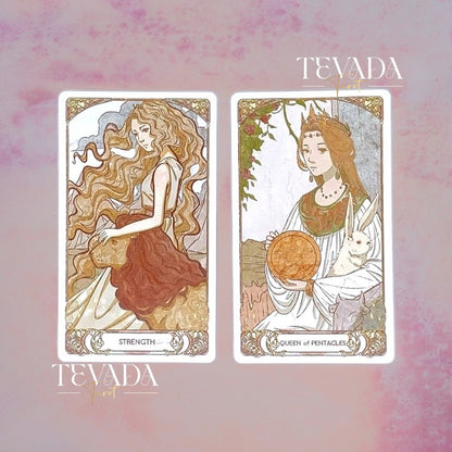 Discover the Moravia Tarot STANDARD deck! 78 beautifully illustrated cards with Art Nouveau elegance, perfect for intuitive readings and personal growth. Unveil wisdom and insight with every draw.