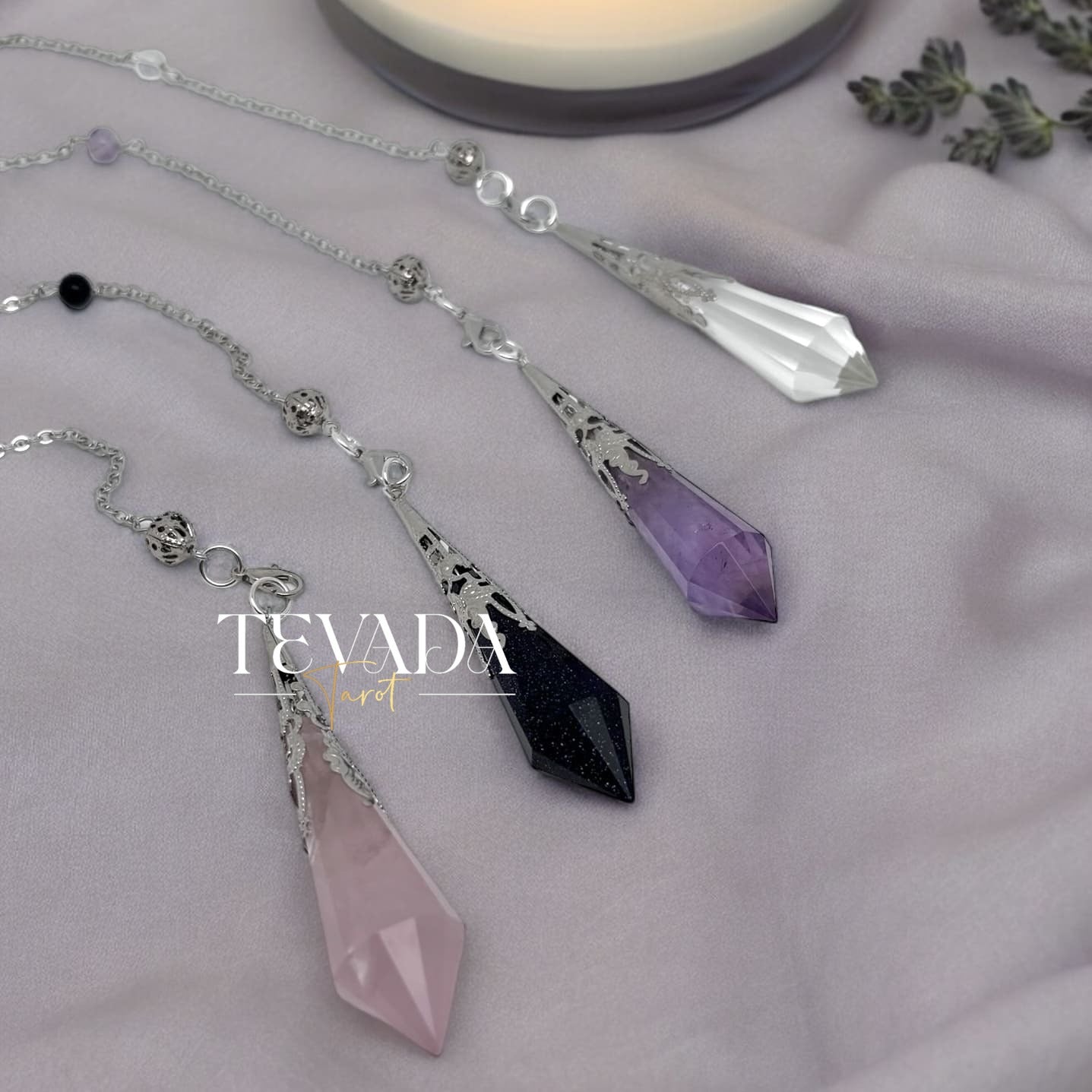 Enhance your spiritual journey with the Mystic Rose Quartz Pendulum. Perfect for meditation, energy healing, and promoting unconditional love and emotional healing. A beautifully crafted divination tool.