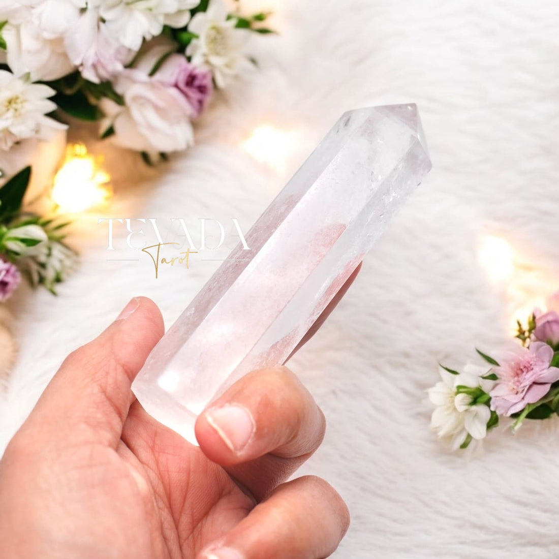 Amplify intuition &amp; energy with this 8-9cm Mystic Clear Quartz Tower. Ideal for meditation, rituals, tarot readings, and chakra balancing. Ethically sourced—perfect for Wiccan supplies &amp; Pagan rituals. Elevate your spiritual toolkit!