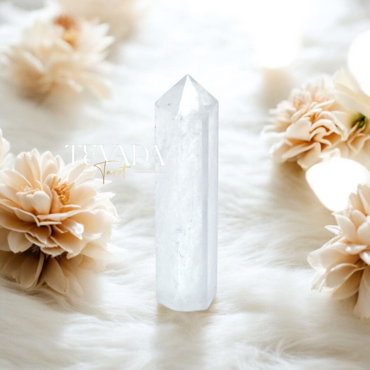 Amplify intuition &amp; energy with this 8-9cm Mystic Clear Quartz Tower. Ideal for meditation, rituals, tarot readings, and chakra balancing. Ethically sourced—perfect for Wiccan supplies &amp; Pagan rituals. Elevate your spiritual toolkit!