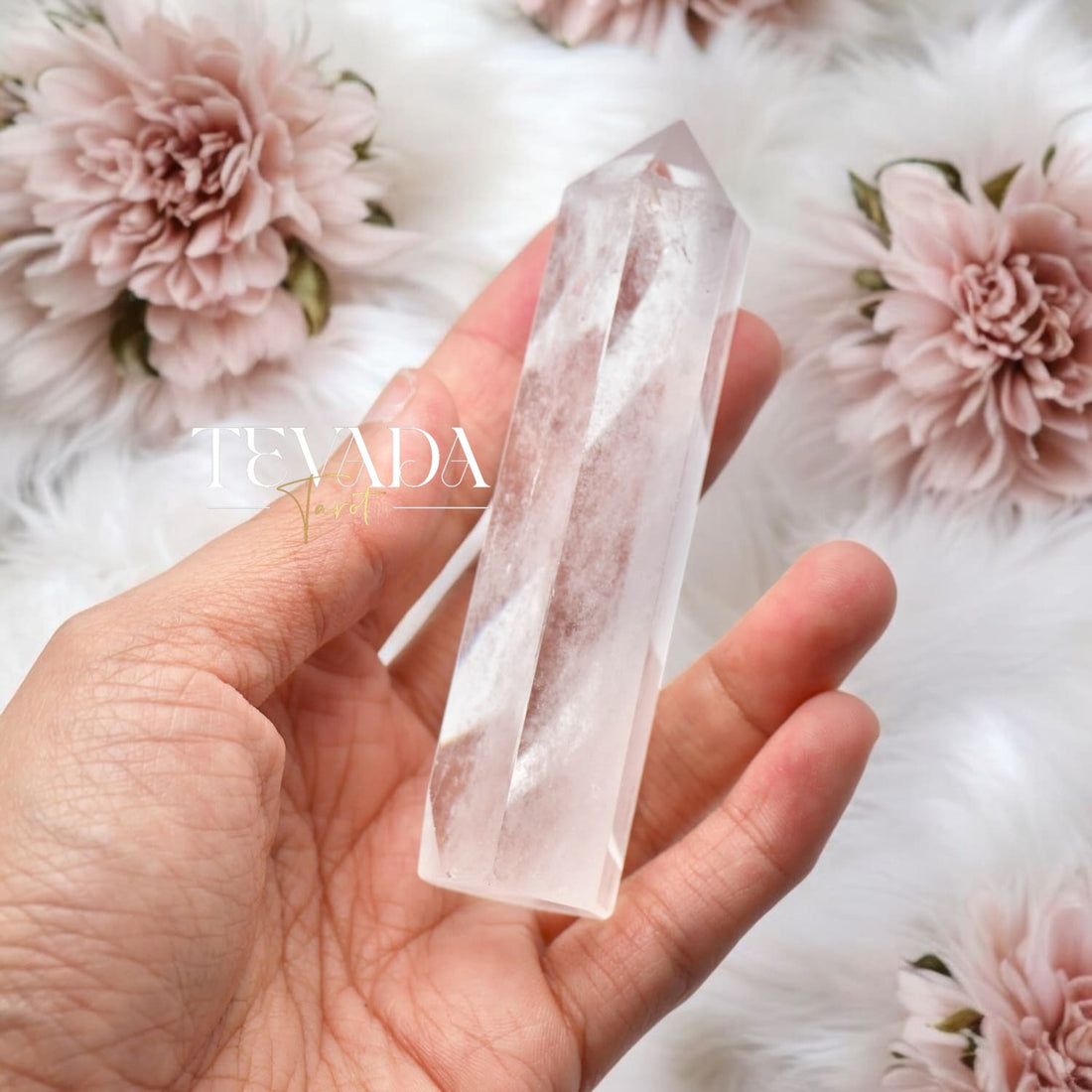 Amplify intuition &amp; energy with this 8-9cm Mystic Clear Quartz Tower. Ideal for meditation, rituals, tarot readings, and chakra balancing. Ethically sourced—perfect for Wiccan supplies &amp; Pagan rituals. Elevate your spiritual toolkit!