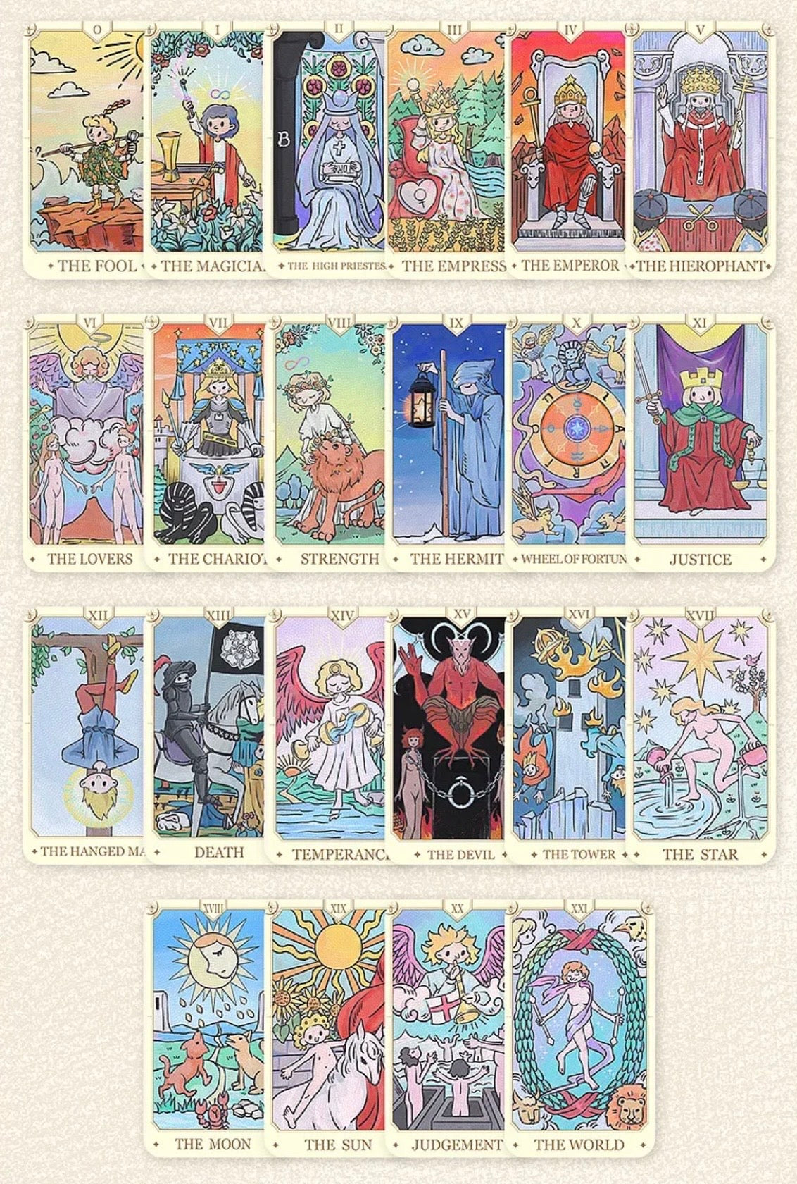 Key to the Tiny Adventure Tarot regular edition whimsical miniature-world indie tarot deck for daily reflection