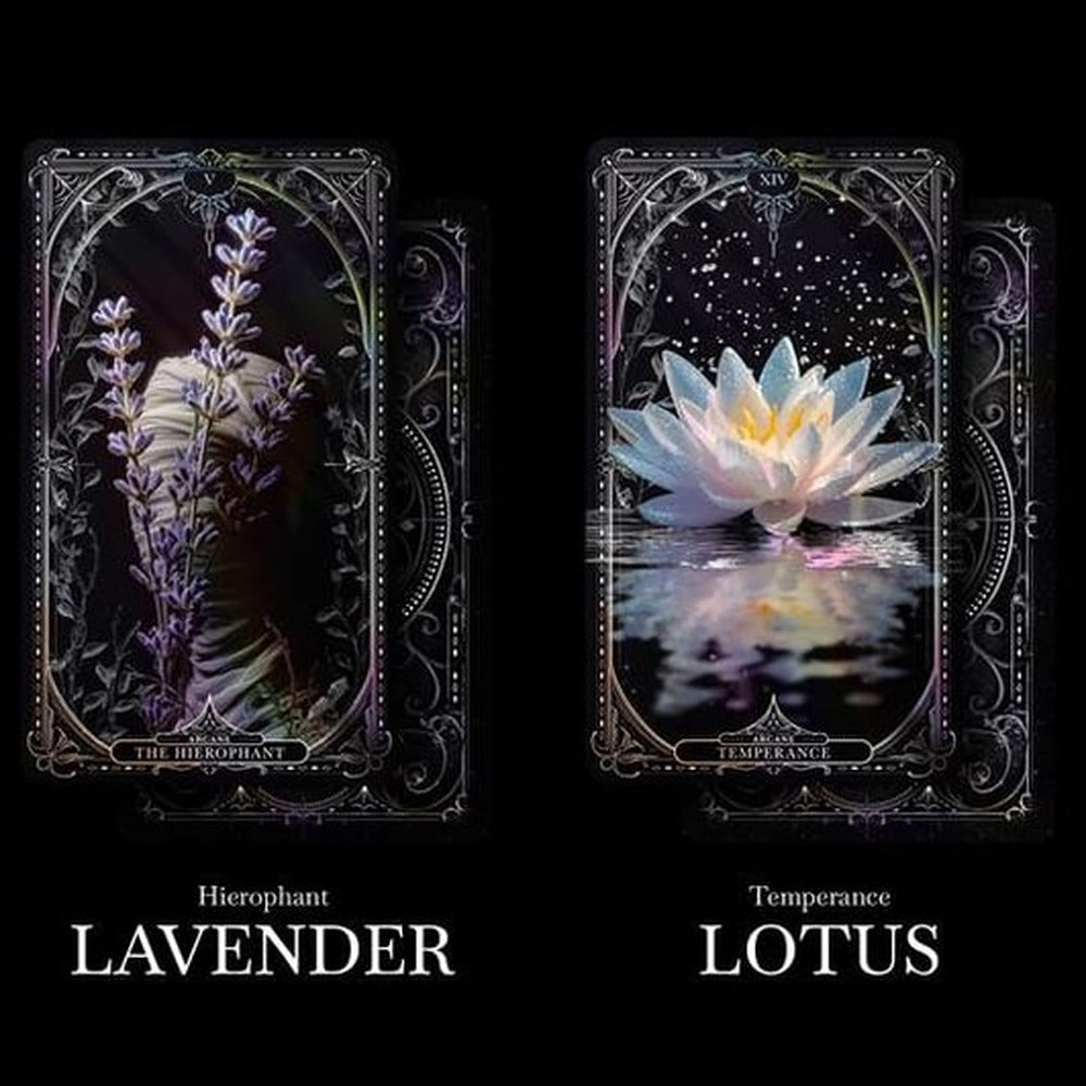 Eternal Garden Tarot botanical fantasy indie tarot deck for intuitive readings and inner growth