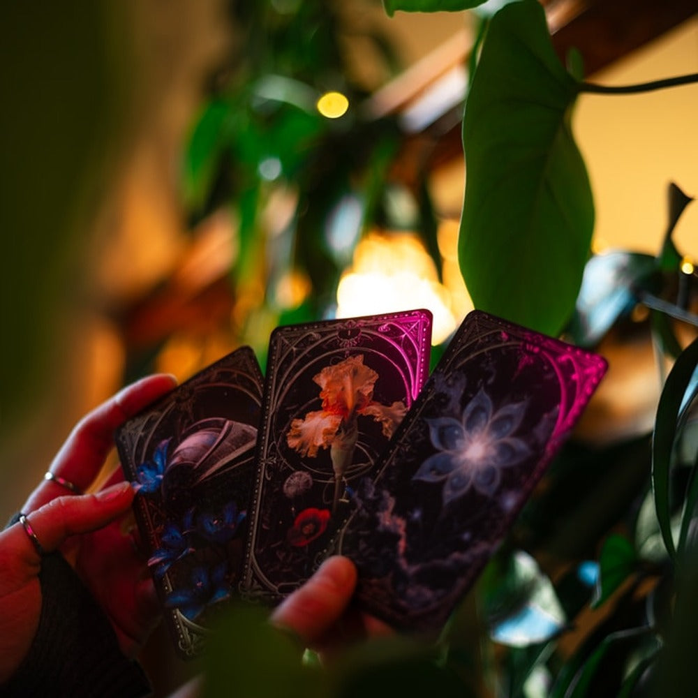 Eternal Garden Tarot botanical fantasy indie tarot deck for intuitive readings and inner growth