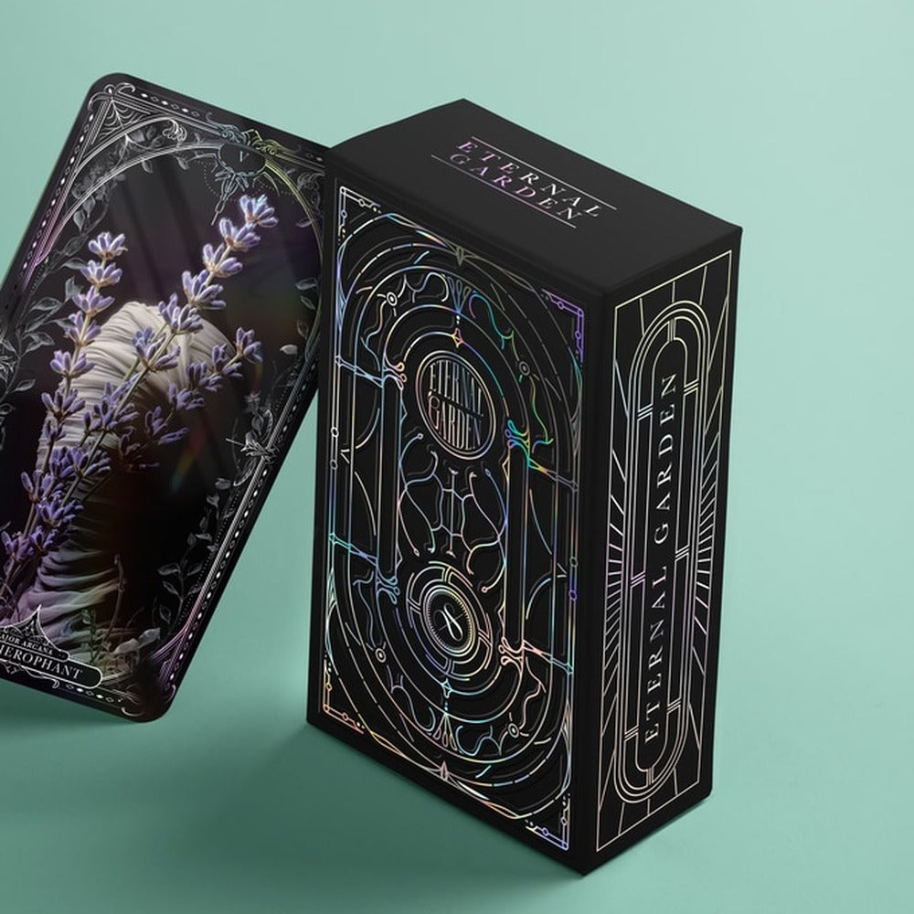 Eternal Garden Tarot botanical fantasy indie tarot deck for intuitive readings and inner growth