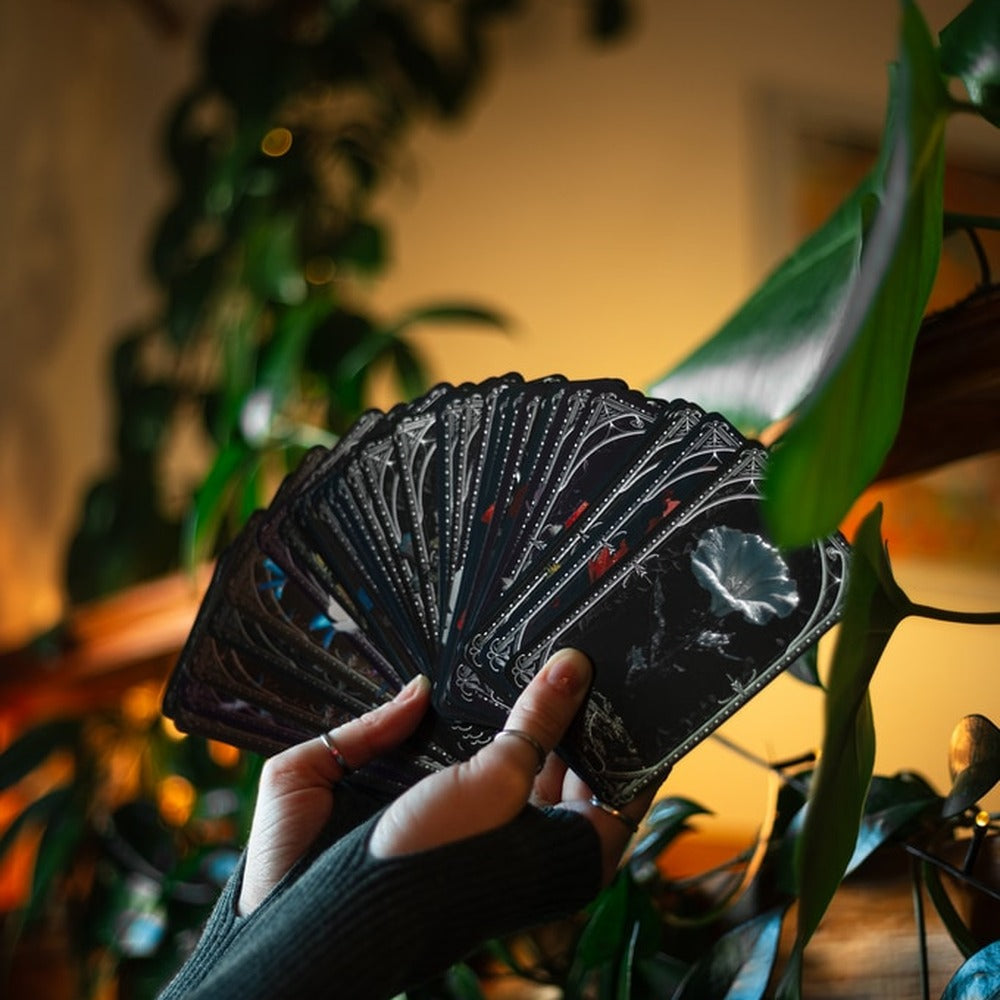 Eternal Garden Tarot botanical fantasy indie tarot deck for intuitive readings and inner growth