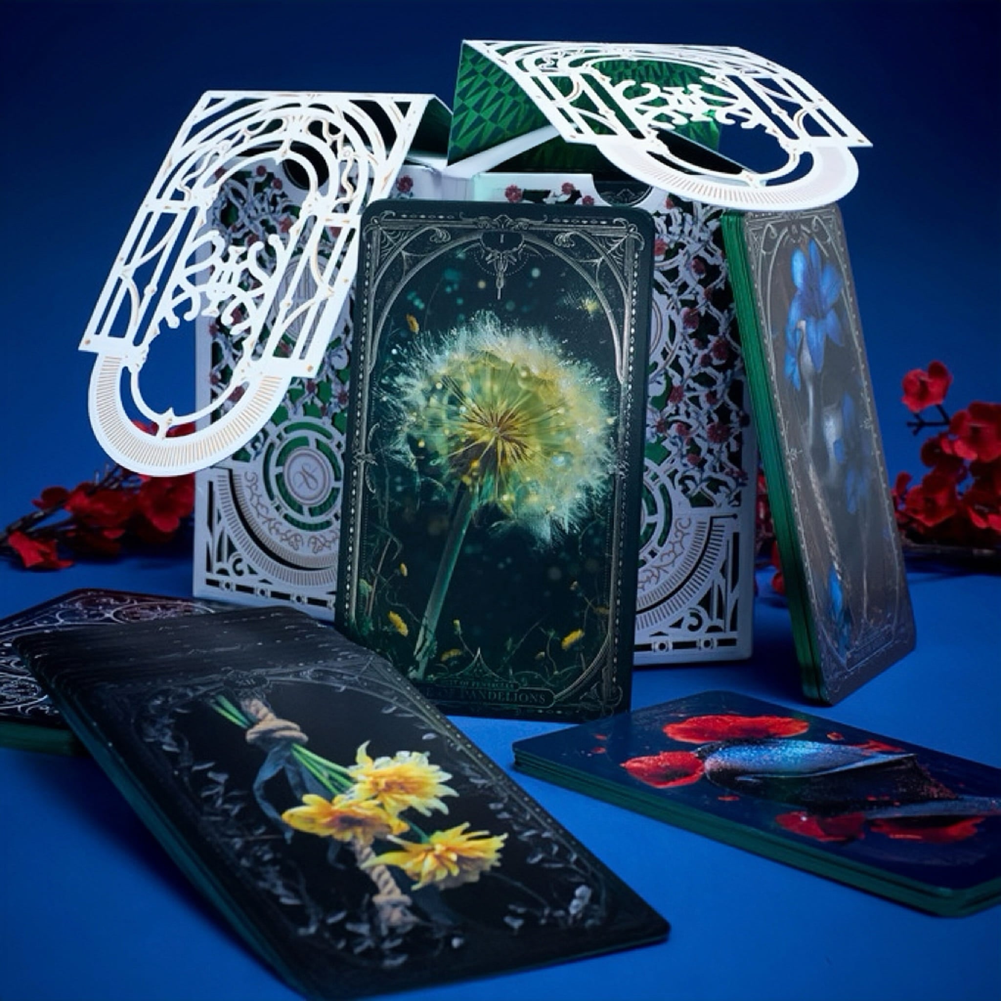 Eternal Garden Tarot botanical fantasy indie tarot deck for intuitive readings and inner growth