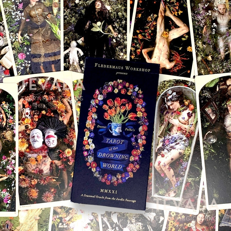 Discover the enchanting Tarot of the Drowning World – a masterpiece of realistic art, crafted in the artist's gardens in GHENT, NY & MORLAIX, BRE. Unveil secrets, find guidance, and embark on a magical journey of self-discovery. Dive into intuition now!