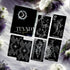 Explore The Arrival Tarot Deck—78 black-and-white tarot cards designed for intuitive readings, spiritual clarity, and guidance through bold contrasts of light and shadow.