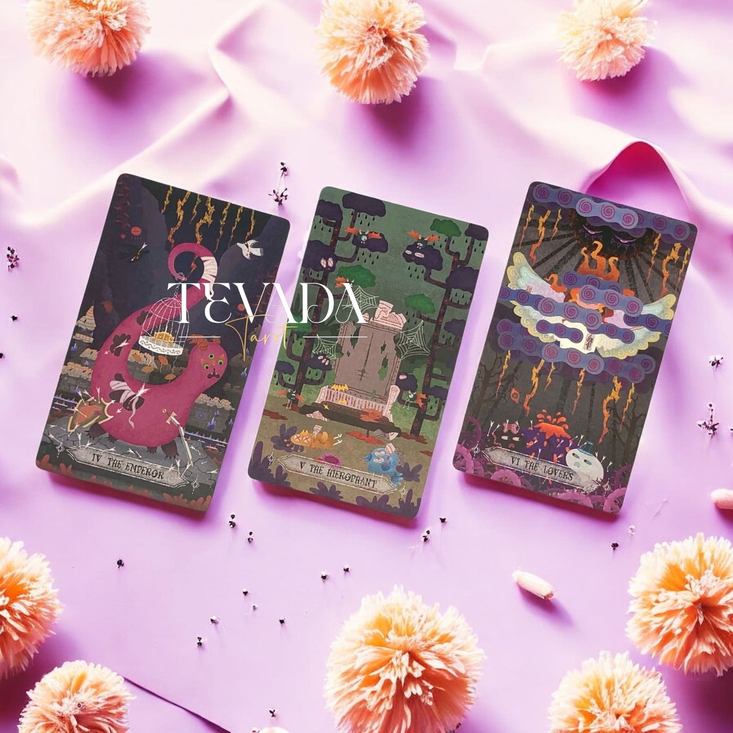 Step into The Bizarre Tarot BLACK Edition—78 cards of magical monsters and wizards guiding your intuition, offering divination, clarity, and mystical insight in a world both playful and mysterious.