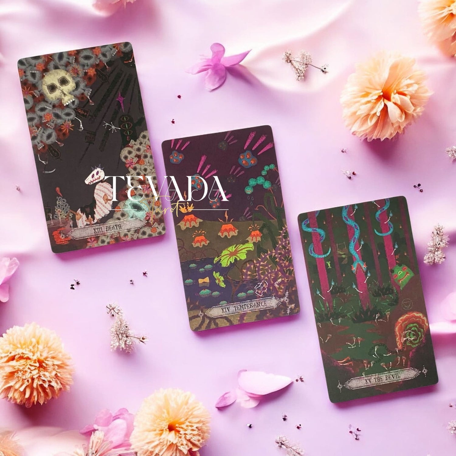 Step into The Bizarre Tarot BLACK Edition—78 cards of magical monsters and wizards guiding your intuition, offering divination, clarity, and mystical insight in a world both playful and mysterious.