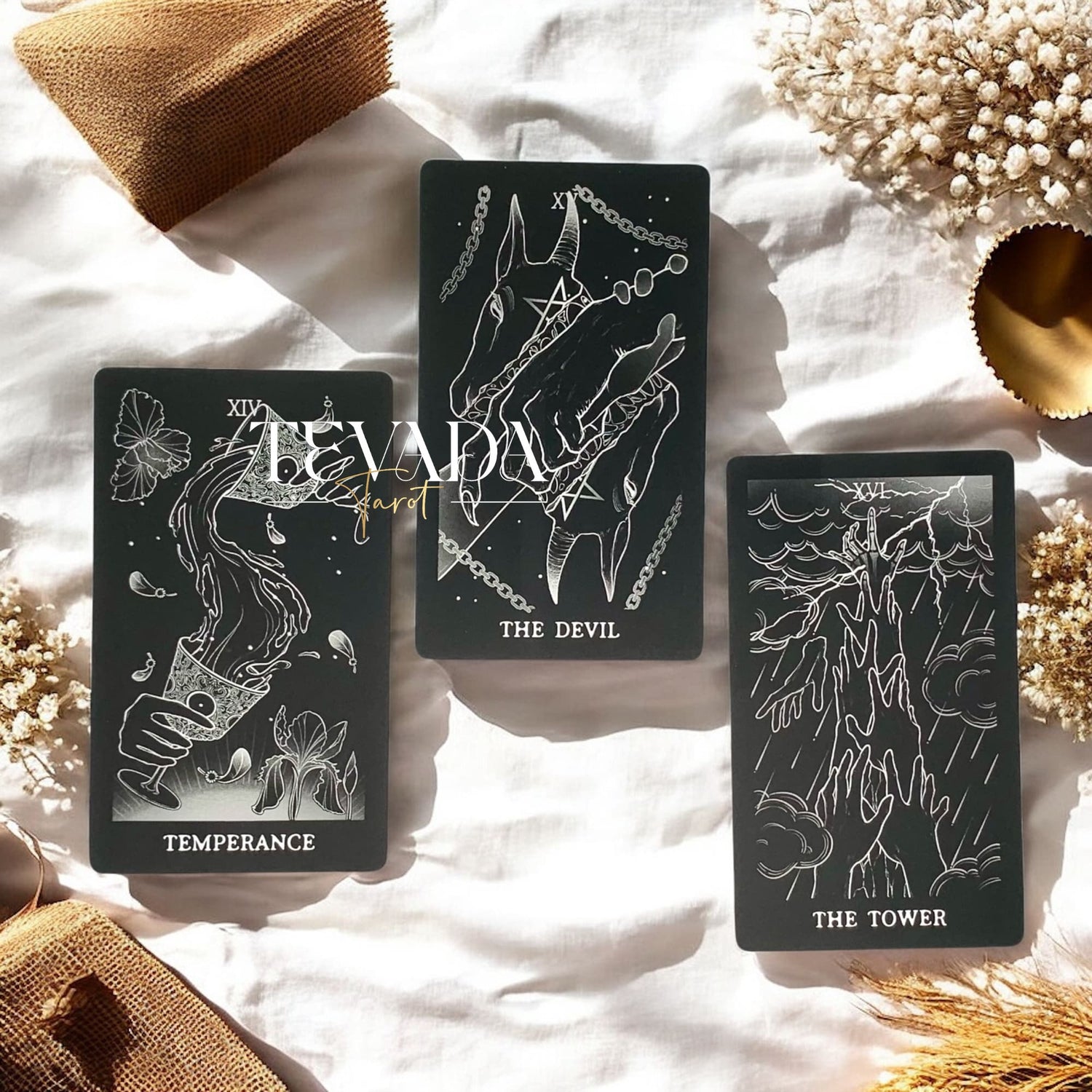 Discover The Hand Tarot Deck, a monochrome 78-card divination tool designed for intuitive readings, symbolic depth, and clear spiritual insight.