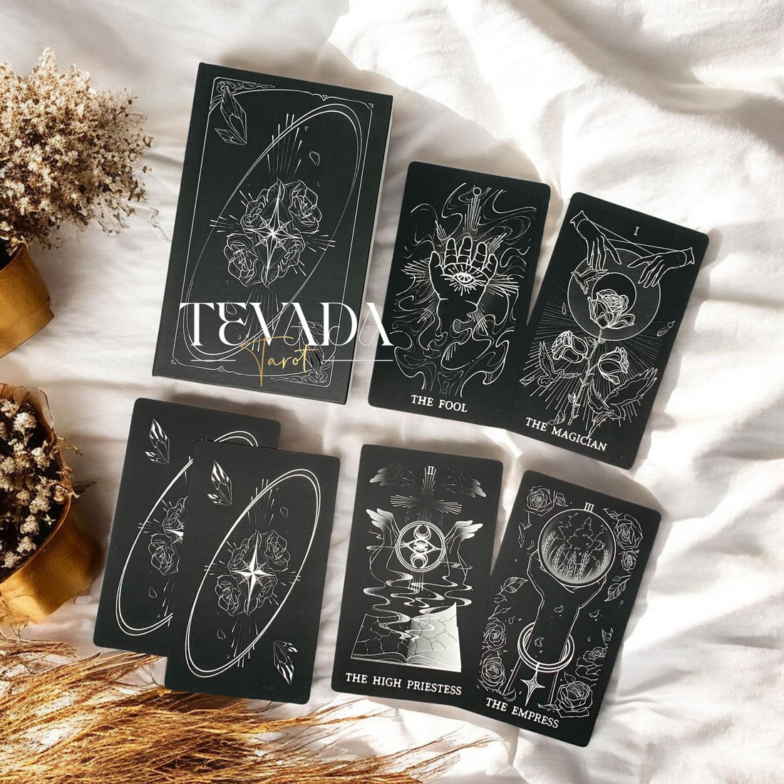 Discover The Hand Tarot Deck, a monochrome 78-card divination tool designed for intuitive readings, symbolic depth, and clear spiritual insight.