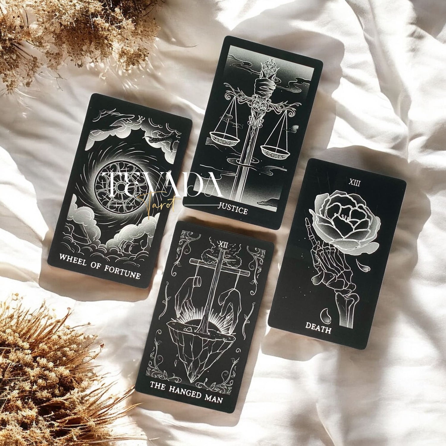 Discover The Hand Tarot Deck, a monochrome 78-card divination tool designed for intuitive readings, symbolic depth, and clear spiritual insight.