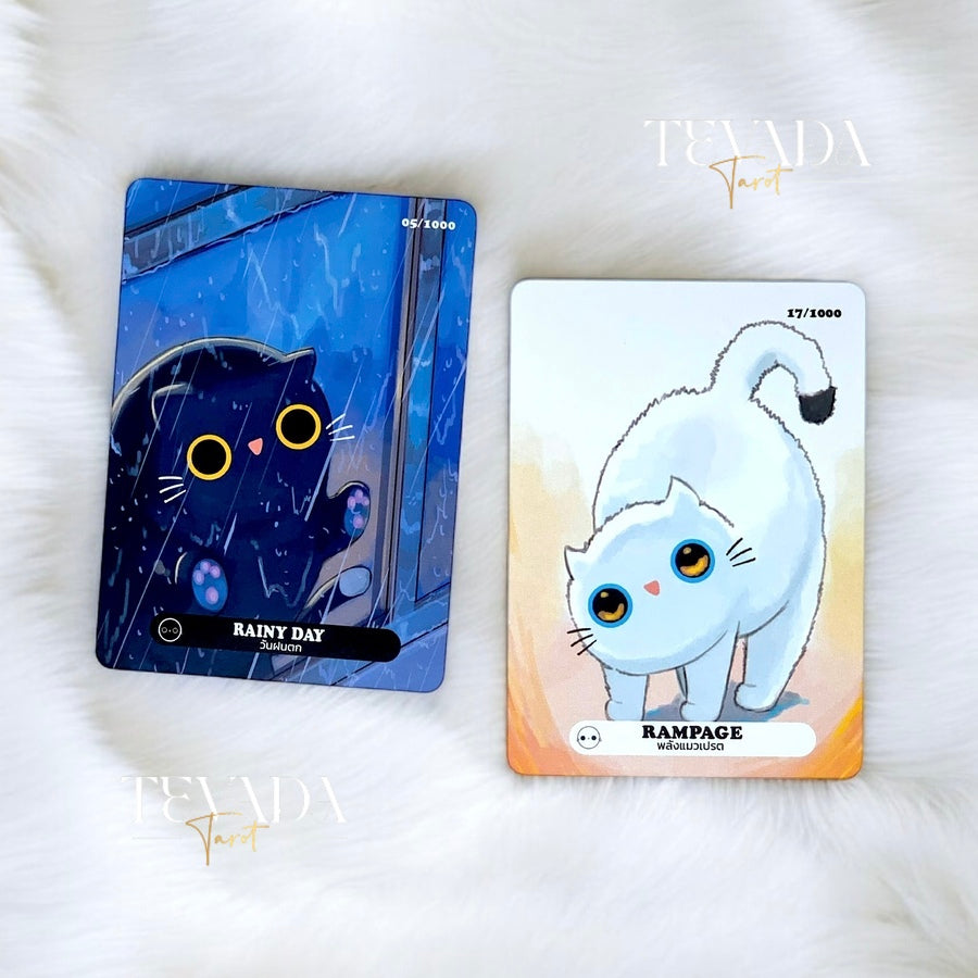 Unlock feline wisdom with the House Cat Oracle, a 30-card deck capturing the magic, warmth, and playful chaos of house cats. Perfect for intuitive guidance and personal growth.