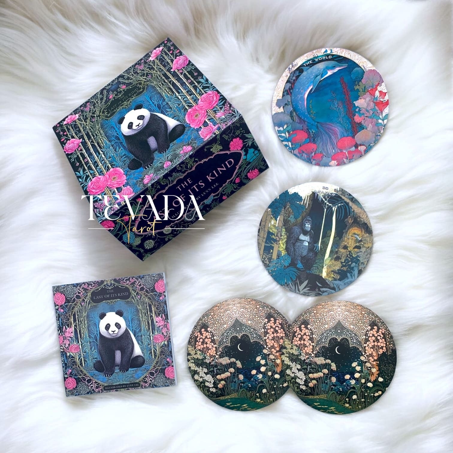 Explore The Last of Its Kind Tarot, a 78-card round deck featuring endangered and extinct animals. Perfect for intuitive readings, personal growth, and connecting with nature&