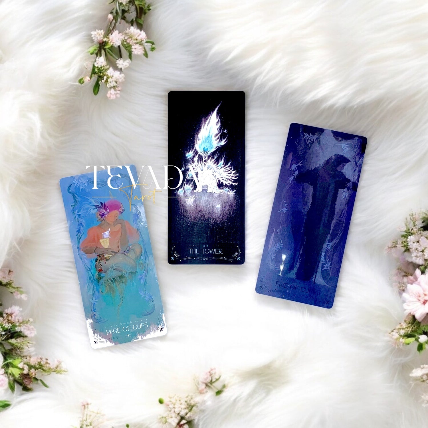 Discover the intuitive magic of The Lighthouse in Fog Tarot, a 78-card deck featuring stunning black and blue designs inspired by mystical ocean tales and ancient legends. Perfect for seekers of wisdom and clarity.