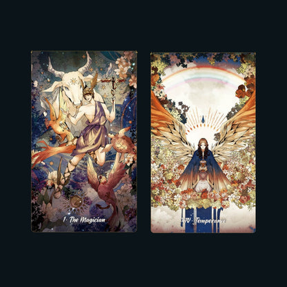Intuitive and magical tarot deck inspired by Greek mythology and elemental wisdom. The Radiant Essence Tarot offers clear guidance, rich symbolism, and soulful divination for personal insight.