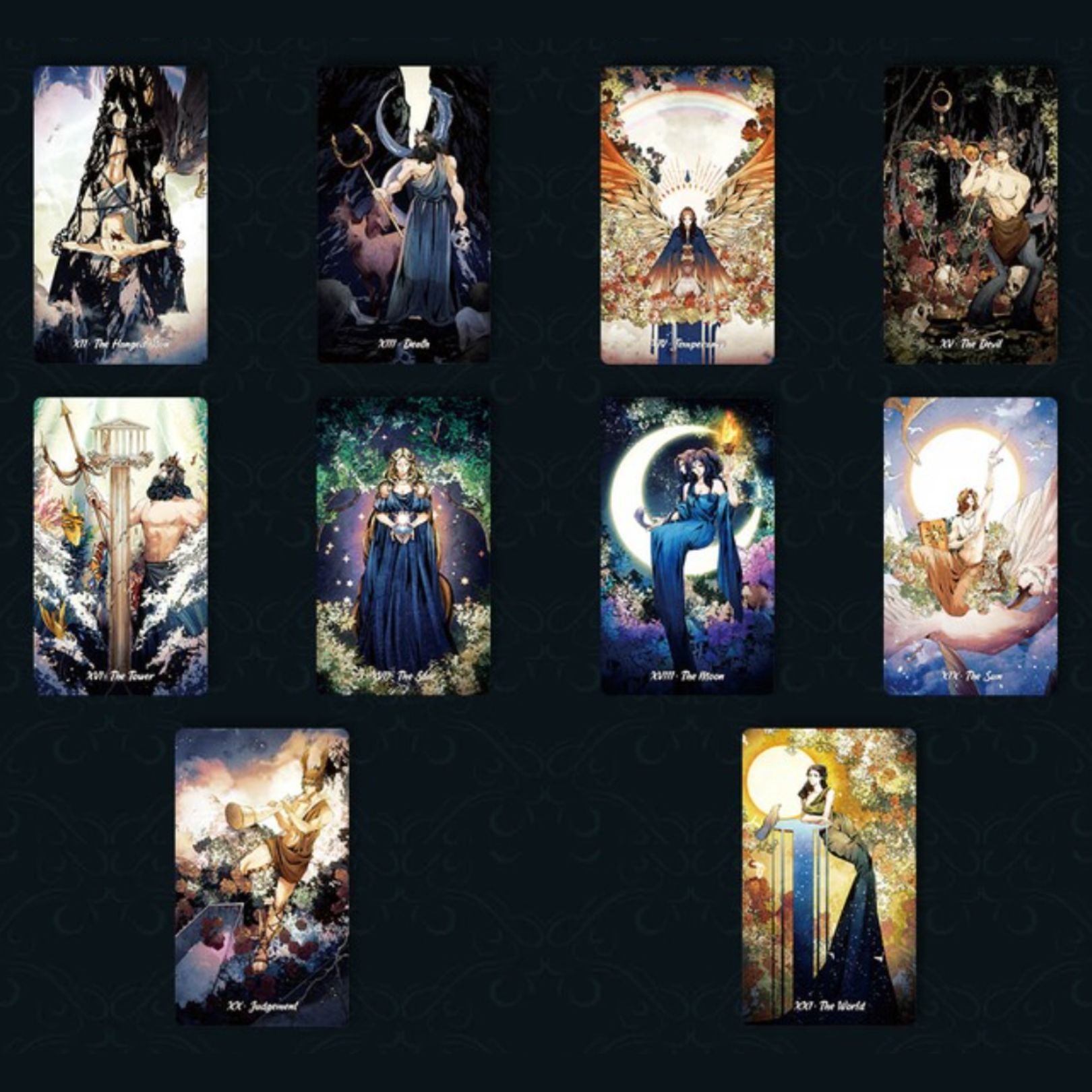 Intuitive and magical tarot deck inspired by Greek mythology and elemental wisdom. The Radiant Essence Tarot offers clear guidance, rich symbolism, and soulful divination for personal insight.