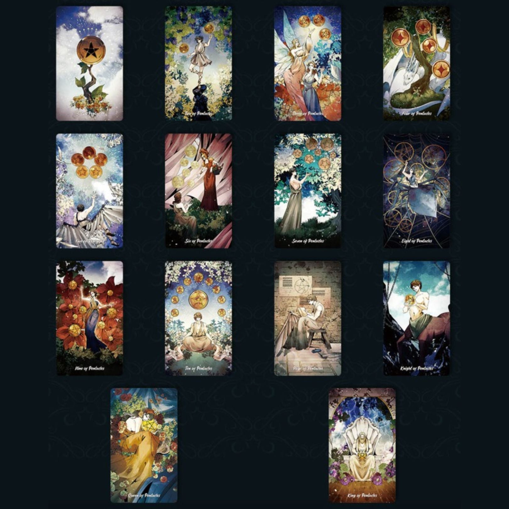 Intuitive and magical tarot deck inspired by Greek mythology and elemental wisdom. The Radiant Essence Tarot offers clear guidance, rich symbolism, and soulful divination for personal insight.