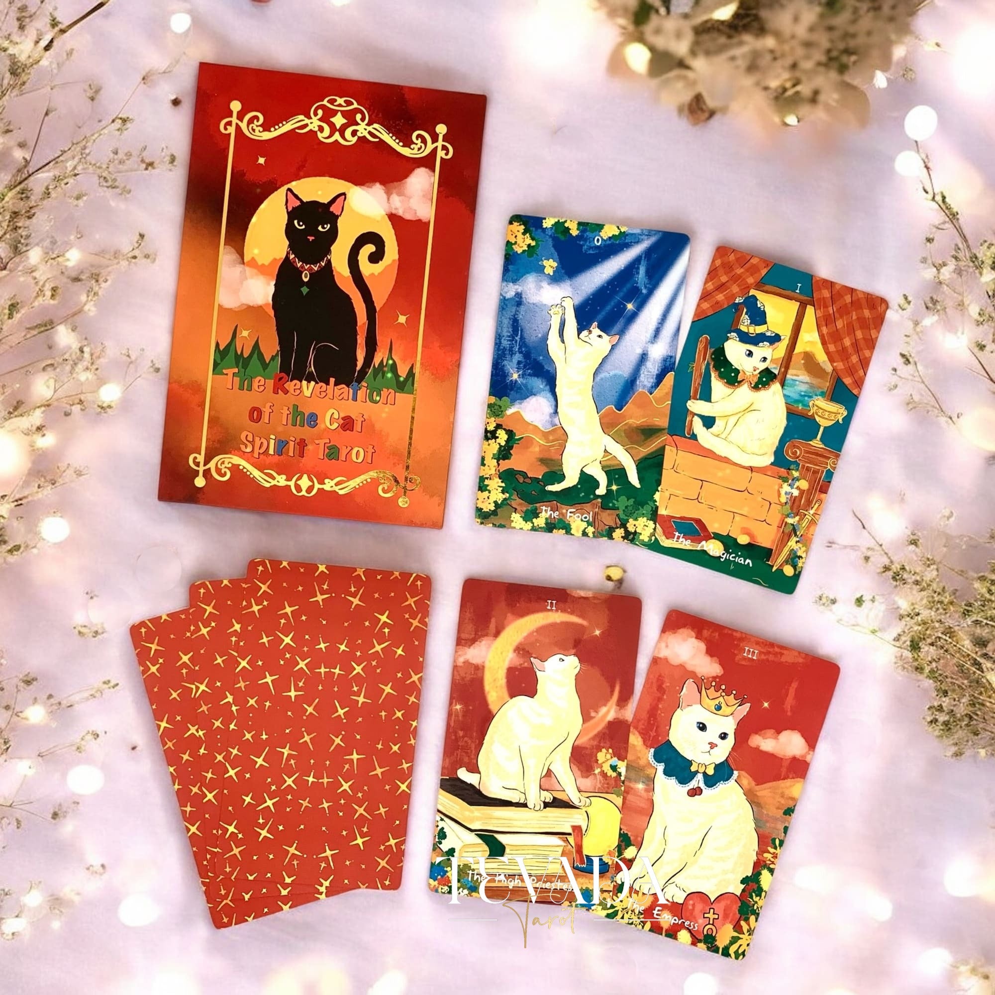 Discover The Revelation of the Cat Spirit Tarot—an intuitive, magical 78-card deck offering feline wisdom, clear guidance, and charming cat-themed divination for daily clarity and spiritual growth.