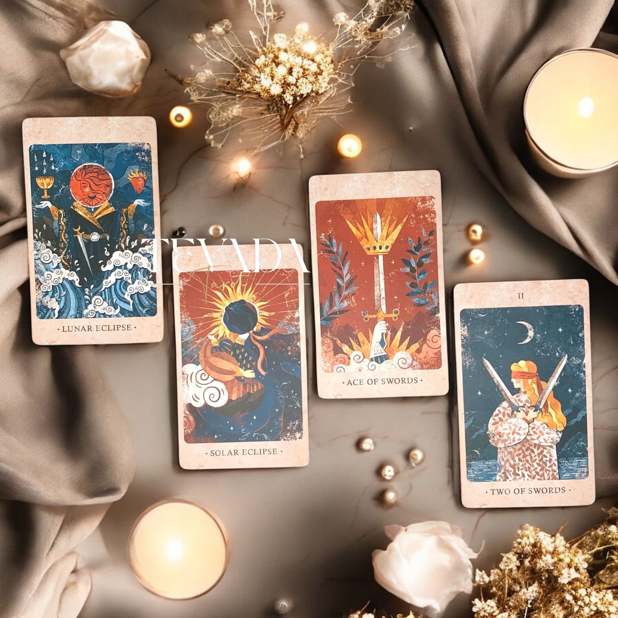 Illuminate your readings with The Solar Kingdom Tarot 2025 — a radiant 78-card deck blending myth, magic, and celestial guidance for deep intuitive insight and spiritual growth.