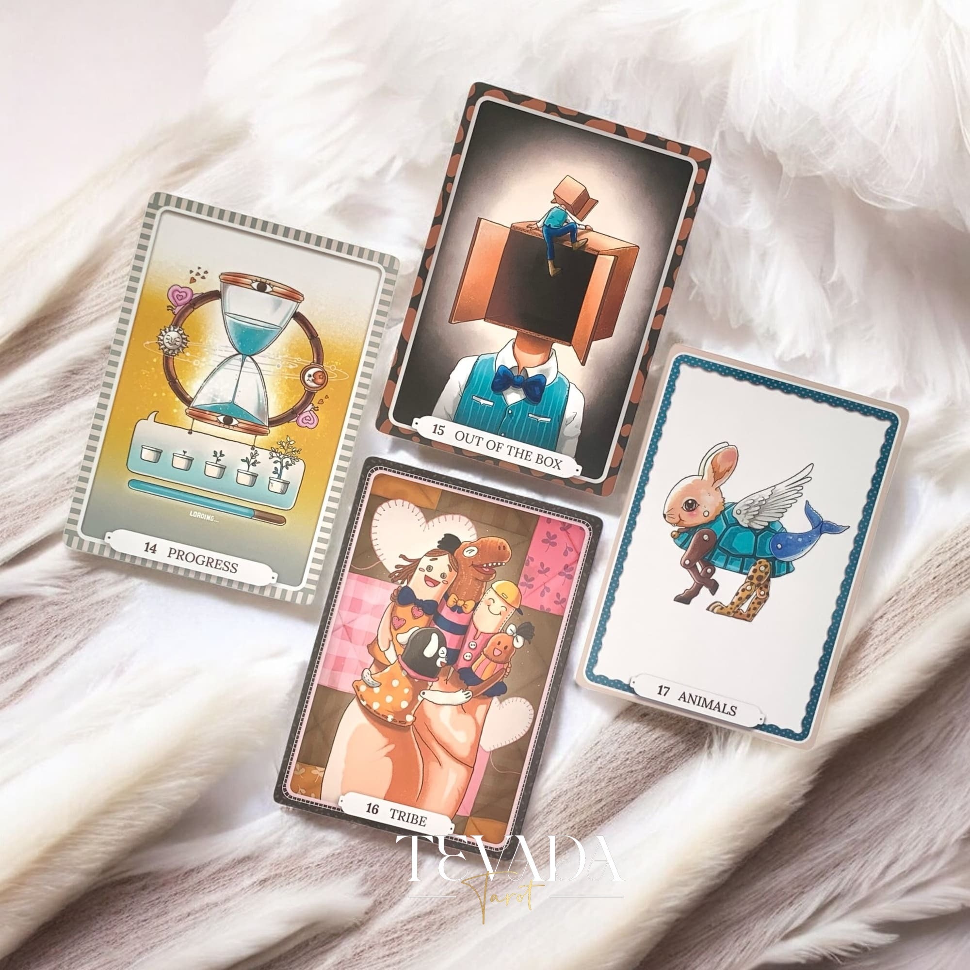 Theater of Life Oracle—66 beautifully hand‑drawn cards offering emotional insight, intuitive guidance &amp; self‑reflection. Ideal for journaling, rituals, personal growth.