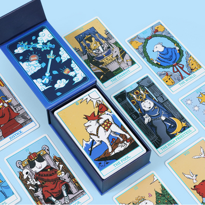 Discover The Tranquil Dog Tarot, featuring 78 calming cards that blend intuitive guidance with gentle dog imagery. Experience inner peace and clarity with every reading.