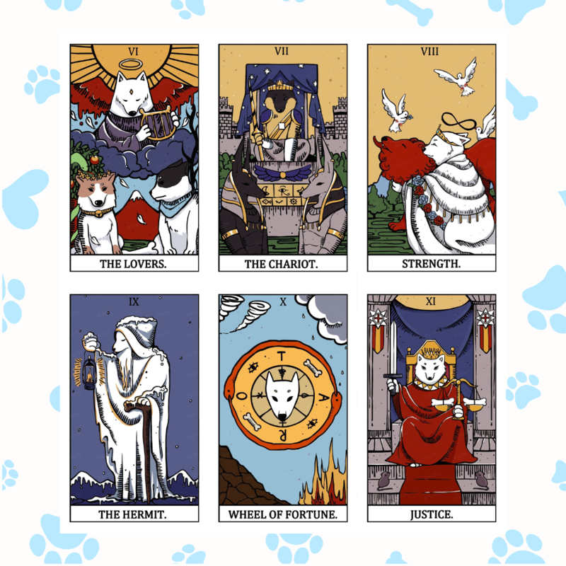 Discover The Tranquil Dog Tarot, featuring 78 calming cards that blend intuitive guidance with gentle dog imagery. Experience inner peace and clarity with every reading.