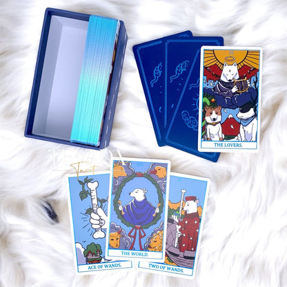 Discover The Tranquil Dog Tarot, featuring 78 calming cards that blend intuitive guidance with gentle dog imagery. Experience inner peace and clarity with every reading.