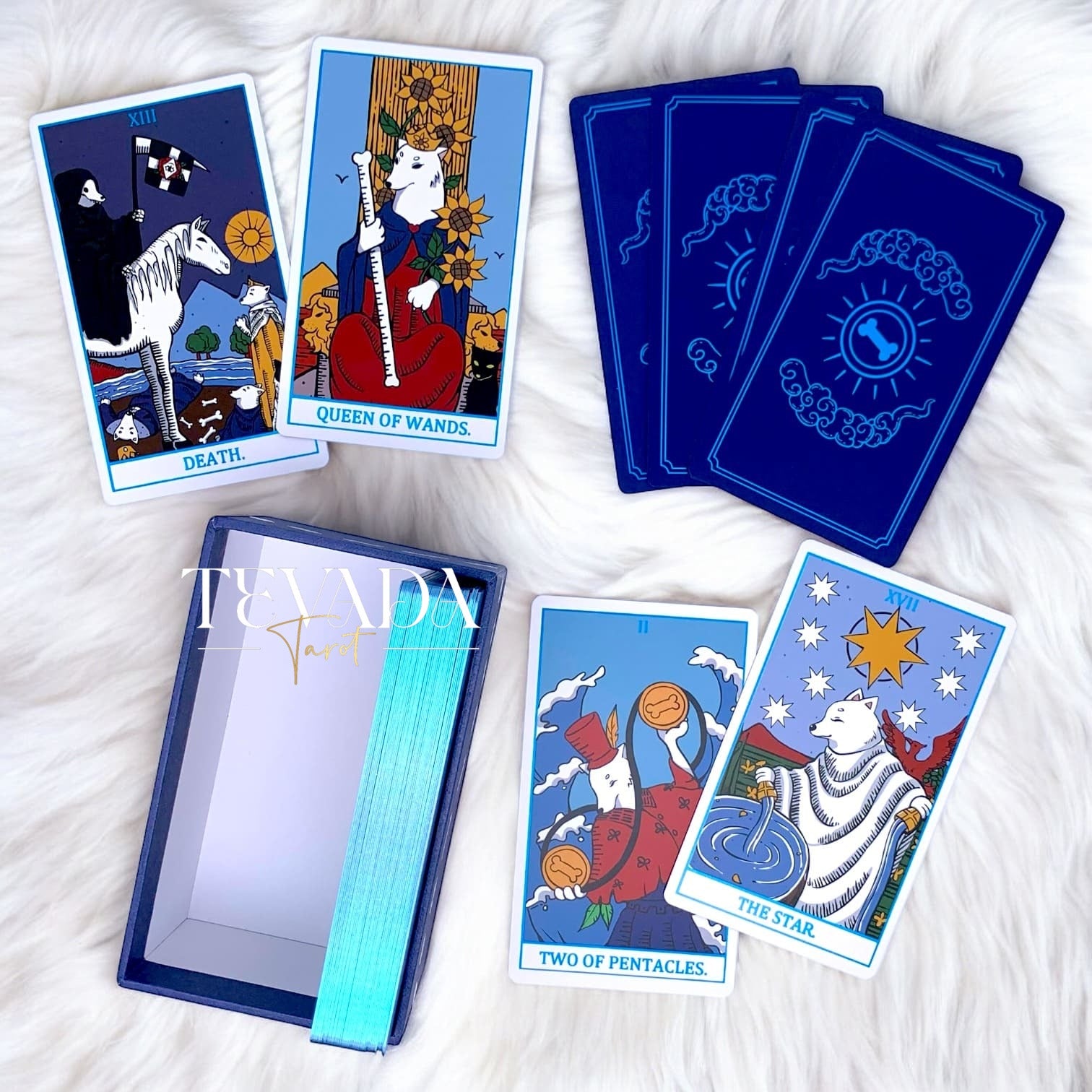 Discover The Tranquil Dog Tarot, featuring 78 calming cards that blend intuitive guidance with gentle dog imagery. Experience inner peace and clarity with every reading.