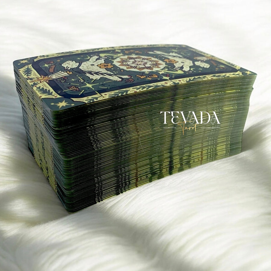 Explore the magical world of The Valley of the Lambs Tarot DELUXE. This charming 78-card deck features 3D lenticular printing, perfect for intuitive guidance and joyful discoveries.