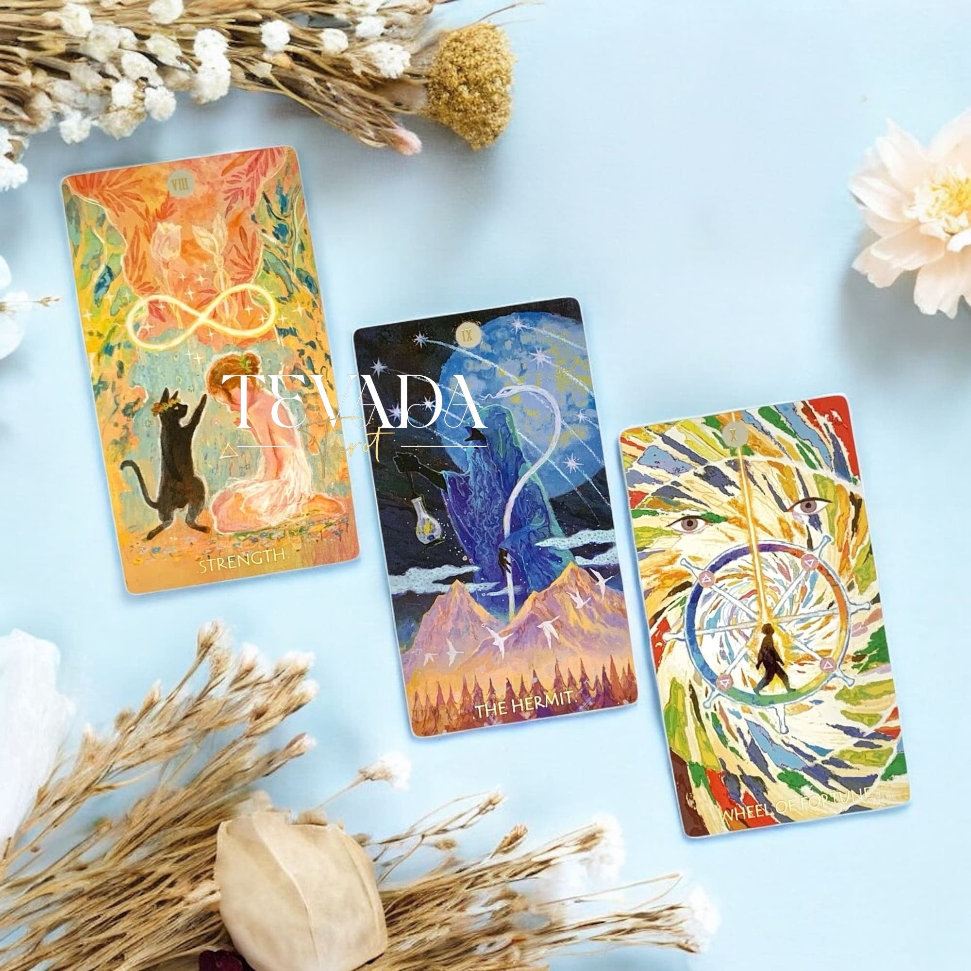 Whisper of Stars and Garden Tarot Starry Sky Edition gold foil edges celestial botanical indie tarot deck