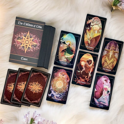 Discover The Children of Litha Tarot, an 80-card deck blending mythological creatures and nature symbolism. Hand-illustrated for intuitive readings, it unlocks clarity, guidance, and personal growth.