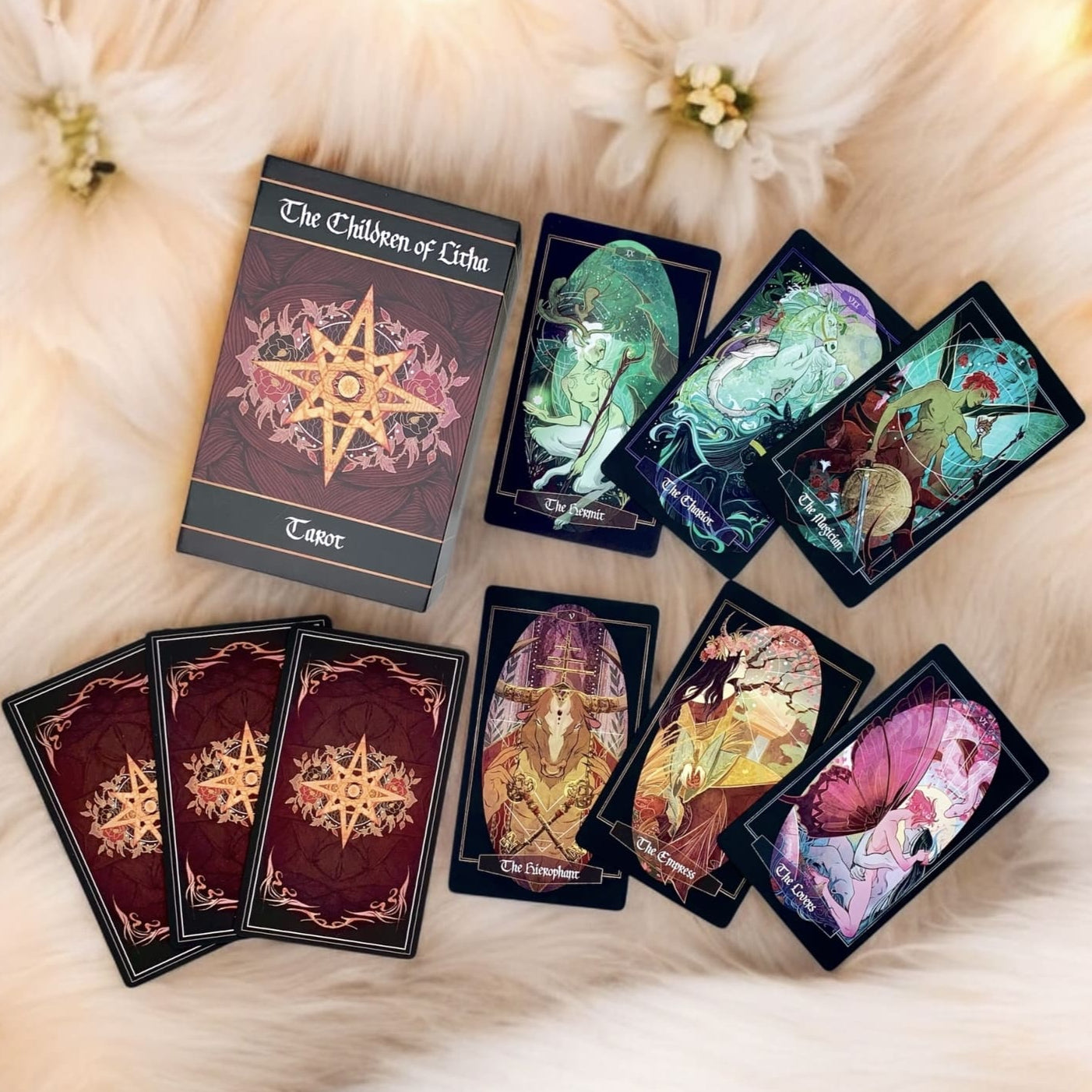 Discover The Children of Litha Tarot, an 80-card deck blending mythological creatures and nature symbolism. Hand-illustrated for intuitive readings, it unlocks clarity, guidance, and personal growth.