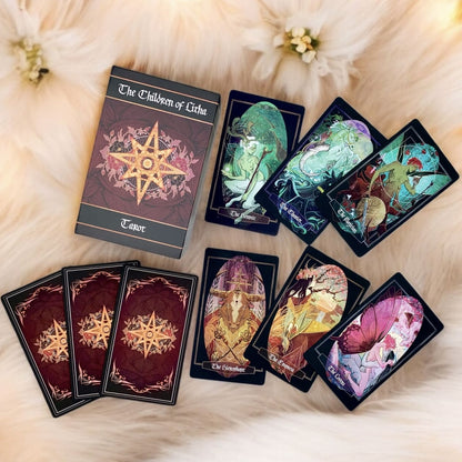 Discover The Children of Litha Tarot, an 80-card deck blending mythological creatures and nature symbolism. Hand-illustrated for intuitive readings, it unlocks clarity, guidance, and personal growth.