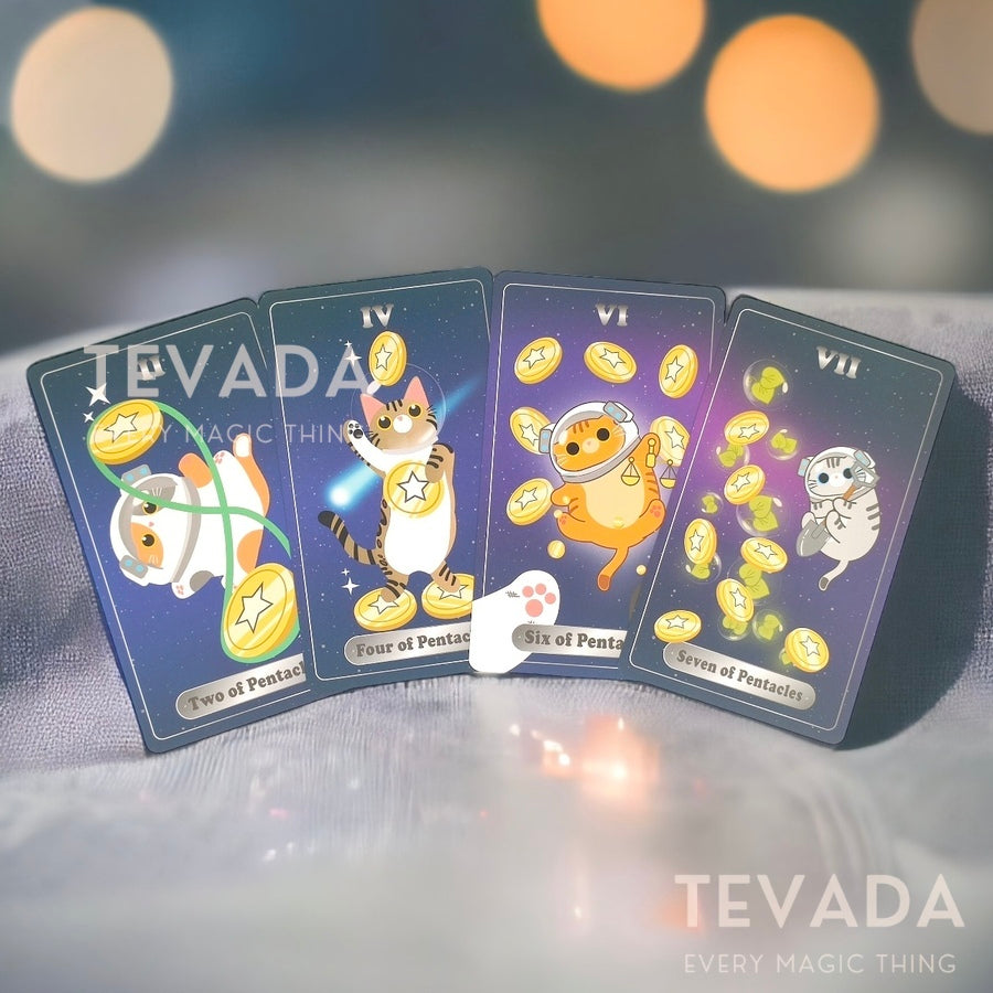 Explore a celestial journey with UniverCat Tarot - a captivating cartoon tarot deck where adorable cats meet the stars. Embrace the enchantment!