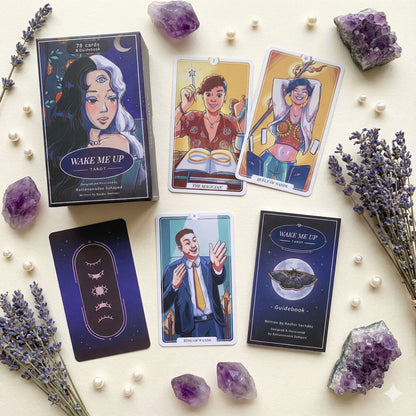 Wake Me Up Tarot II: A whimsical and vibrant 78-card deck capturing modern life&