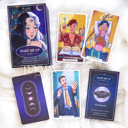 Wake Me Up Tarot II: A whimsical and vibrant 78-card deck capturing modern life&