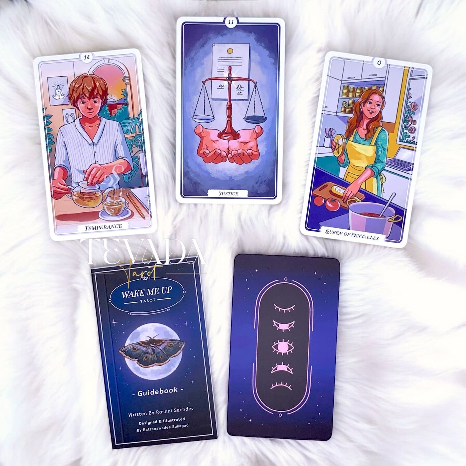 Wake Me Up Tarot II: A whimsical and vibrant 78-card deck capturing modern life&